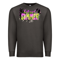 Smoke hot girl summer with palms Premium Sweatshirt - texasbilliewilder