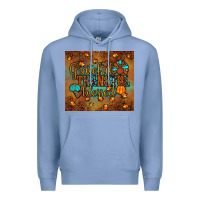 Colony Blue grateful thankful blessed turkey Premium Hoodie - JahusDesignShop