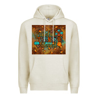 Oatmeal Heather grateful thankful blessed turkey Premium Hoodie - JahusDesignShop