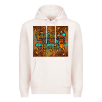Pale Pink grateful thankful blessed turkey Premium Hoodie - JahusDesignShop