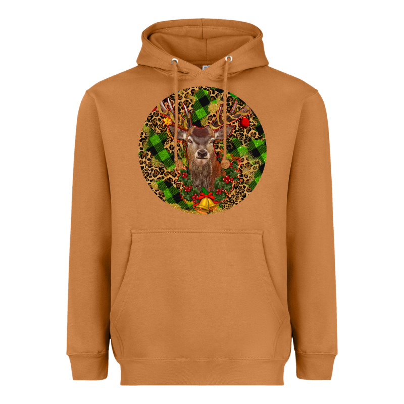 Christmas Reindeer Heavyweight Hoodie by RanaPortraitStore | Teevron