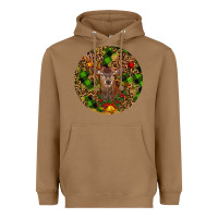 Toasted Coconut Christmas Reindeer Heavyweight Hoodie - RanaPortraitStore