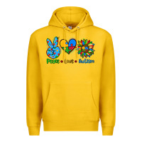 Lemon peace love autism Premium Hoodie - AdoDesignShop