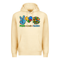 Pina Colada peace love autism Premium Hoodie - AdoDesignShop