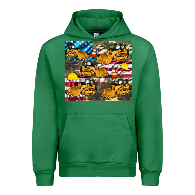 Bulldozer Camouflage American Flag Urban Hoodie by Artiststas | Teevron