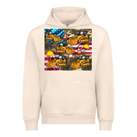 Sandshell bulldozer camouflage american flag Urban Hoodie - Artiststas