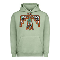 Pigment Oil Green thunderbird Urban Hoodie - JahusDesignShop