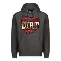 Charcoal Heather rub some dirt on it baseball Premium Hoodie - Jasminsmagicworld
