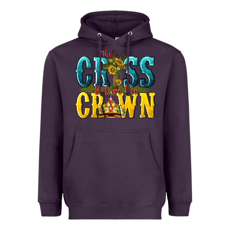 The Cross Before The Crown Heavyweight Hoodie by texasbilliewilder | Teevron