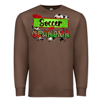 Chestnut soccer grandma with leopard Premium Sweatshirt - Zillion Design Studio