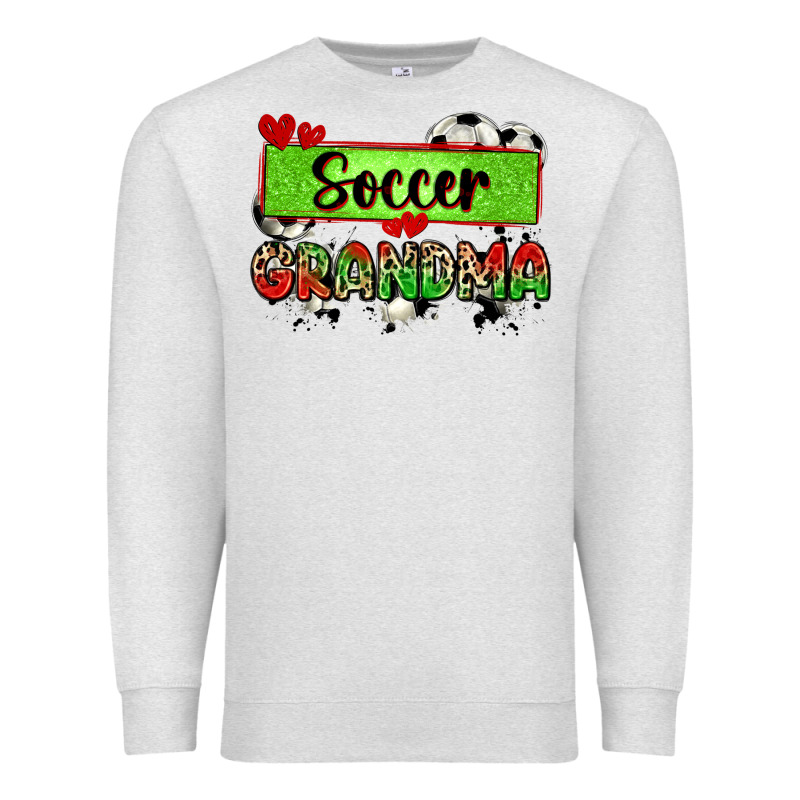 Soccer Grandma With Leopard Premium Sweatshirt by Zillion Design Studio | Teevron