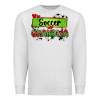 Oatmeal Heather soccer grandma with leopard Premium Sweatshirt - Zillion Design Studio