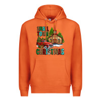 Carrot small town christmas church western truck Premium Hoodie - AdoDesignShop