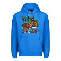 True Royal small town christmas church western truck Premium Hoodie - AdoDesignShop