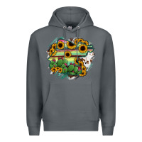 Rock Guanajuato sunflower serape map Premium Hoodie - RanaPortraitStore