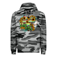 Slate Camo Guanajuato sunflower serape map Premium Hoodie - RanaPortraitStore