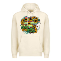Tofu Guanajuato sunflower serape map Premium Hoodie - RanaPortraitStore