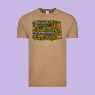 Cinco De Mayo Sunflower And Cactus Background Vintage Tee Designed By Artiststas