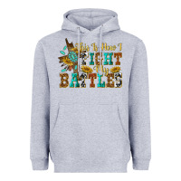 Heather Grey this is how i fight my battles Heavyweight Hoodie - texasbilliewilder