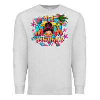 Dove Grey hot mom summer with messy bun Premium Sweatshirt - texasbilliewilder