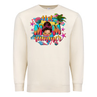 Sandshell hot mom summer with messy bun Premium Sweatshirt - texasbilliewilder