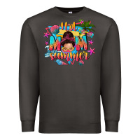Smoke hot mom summer with messy bun Premium Sweatshirt - texasbilliewilder
