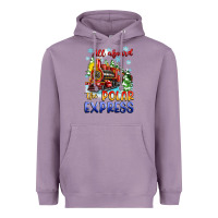 Lavender all aboard the polar express Heavyweight Hoodie - Zillion Design Studio