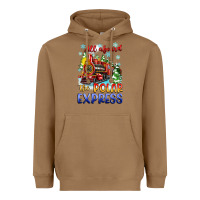 Toasted Coconut all aboard the polar express Heavyweight Hoodie - Zillion Design Studio