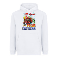 White all aboard the polar express Heavyweight Hoodie - Zillion Design Studio