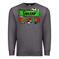 Charcoal Heather soccer brother Premium Sweatshirt - Zillion Design Studio