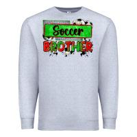 Heather Grey soccer brother Premium Sweatshirt - Zillion Design Studio