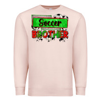 Pale Pink soccer brother Premium Sweatshirt - Zillion Design Studio