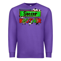 Purple soccer brother Premium Sweatshirt - Zillion Design Studio