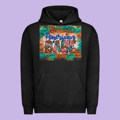 American Babe Urban Hoodie Designed By Artiststas