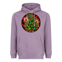 Lavender Christmas Tree Heavyweight Hoodie - RanaPortraitStore