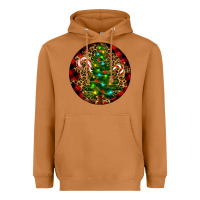 Meerkat Christmas Tree Heavyweight Hoodie - RanaPortraitStore