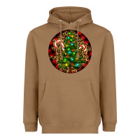 Toasted Coconut Christmas Tree Heavyweight Hoodie - RanaPortraitStore