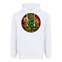 White Christmas Tree Heavyweight Hoodie - RanaPortraitStore