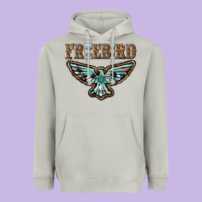 Thunderbird Freebird Heavyweight Hoodie Designed By Texasbilliewilder