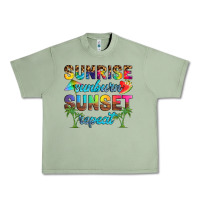 Oil Green sunrise sunburn sunset repeat Urban Heavy Tee - Artiststas