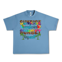 Pebble Blue sunrise sunburn sunset repeat Urban Heavy Tee - Artiststas