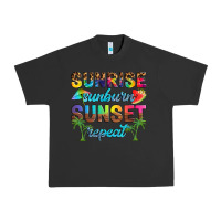 Pigment Black sunrise sunburn sunset repeat Urban Heavy Tee - Artiststas