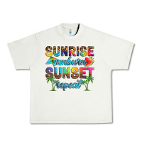 Pistachio sunrise sunburn sunset repeat Urban Heavy Tee - Artiststas