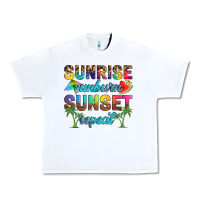 White sunrise sunburn sunset repeat Urban Heavy Tee - Artiststas