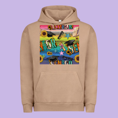 Graduation Seamless Pattern Urban Hoodie Designed By Bundleandbundleshop