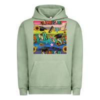Pigment Oil Green graduation seamless pattern Urban Hoodie - BundleAndBundleShop