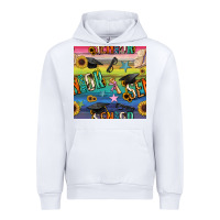 White graduation seamless pattern Urban Hoodie - BundleAndBundleShop