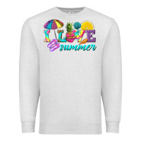 Oatmeal Heather i love summer Premium Sweatshirt - texasbilliewilder