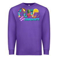 Purple i love summer Premium Sweatshirt - texasbilliewilder
