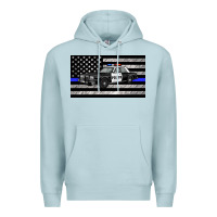 Blue Mist thin blue line police car sippy cup Premium Hoodie - Artiststas